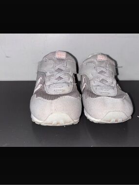 New Balance Little Kids Gray and Pink Runner Sneakers